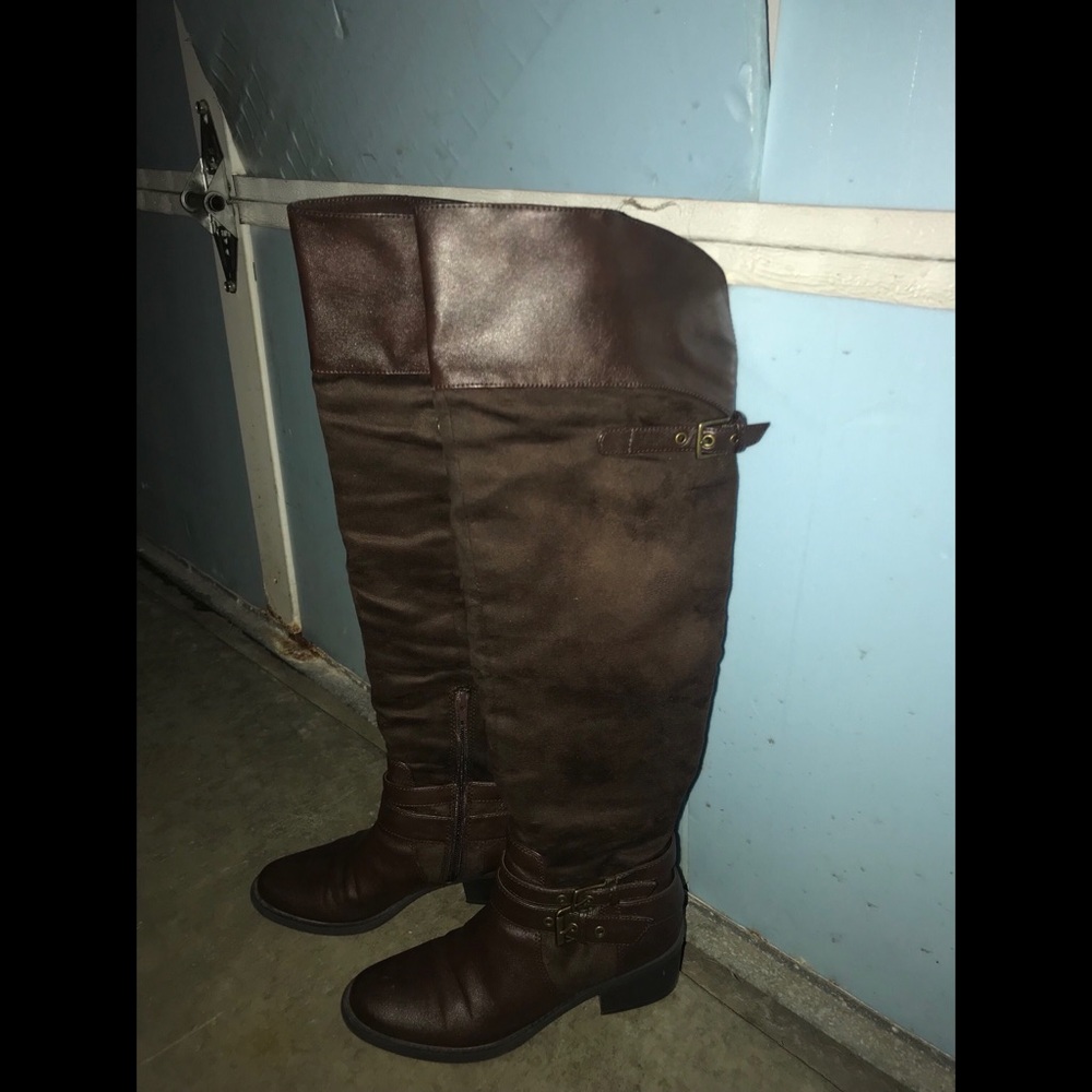 Style & Co. Leather Brown boots.